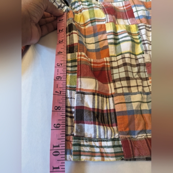 Old Navy Preppy Multi-Color Patchwork Shorts/Boys 14 - Picture 8 of 11